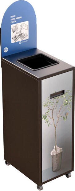 MULTIPLUS Recycling Station with Lid 120L #NIMU120P1PCNOI MULTIPLUS Recycling Station with Lid 120L #NIMU120P1PCNOI