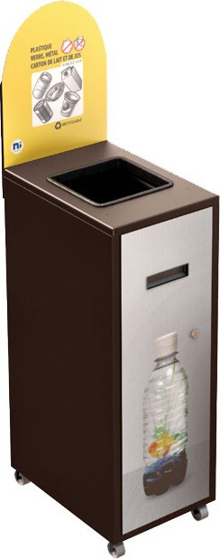 MULTIPLUS Recycling Station with Lid 120L #NIMU120P1PVMBRU MULTIPLUS Recycling Station with Lid 120L #NIMU120P1PVMBRU