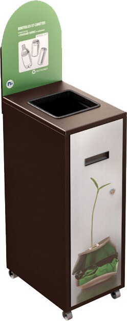 MULTIPLUS Station de recyclage avec couvercle 120L #NIMU120P1COBRU MULTIPLUS Station de recyclage avec couvercle 120L #NIMU120P1COBRU
