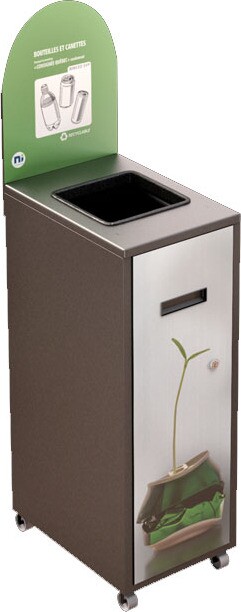 MULTIPLUS Station de recyclage avec couvercle 120L #NIMU120P1COGRI MULTIPLUS Station de recyclage avec couvercle 120L #NIMU120P1COGRI