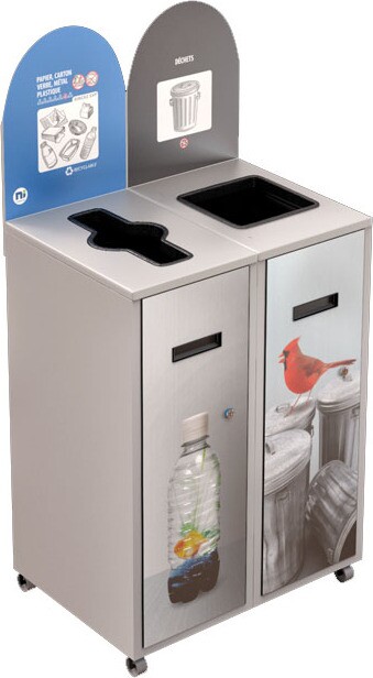 MULTIPLUS Station de recyclage double 120L #NIMU12002P1BLA