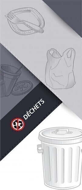 Autocollant "Déchets" pour station Multiplus #NIWASTEP587