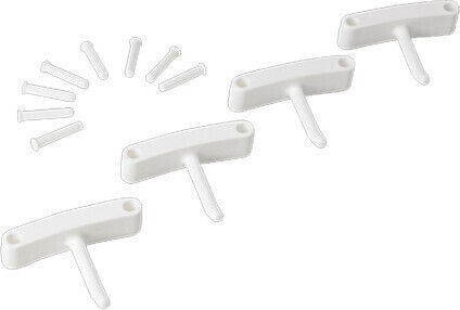 Crochet de rechange pour support mural Vikan #TQ0JO016000 Crochet de rechange pour support mural Vikan #TQ0JO016000