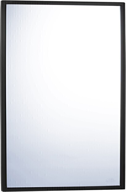 Miroir en verre avec cadre à angle fixe en acier inoxydable #BO2902436MB