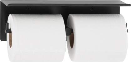 B-540 Distributeur double de papier hygiénique avec tablette #BO0B540MBLK B-540 Distributeur double de papier hygiénique avec tablette #BO0B540MBLK