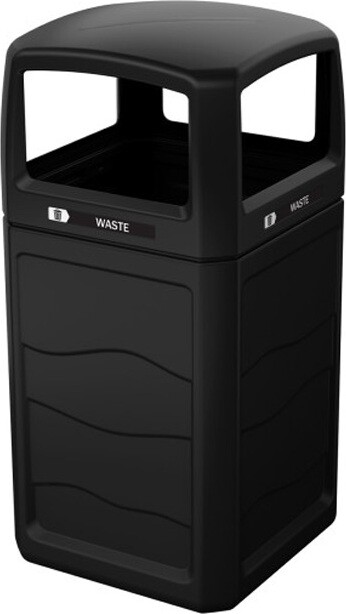 RENEGADE Outdoor Waste Container with Lid 50 Gal #BU193417000