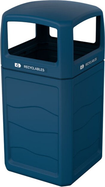 RENEGADE Outdoor Mixed Recycling Container 50 Gal #BU193418000