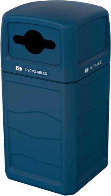 RENEGADE Outdoor Mixed Recycling Container 50 Gal #BU193419000