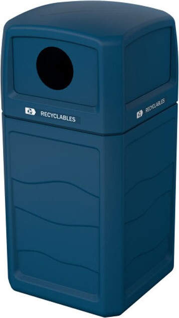 RENEGADE Outdoor Mixed Recycling Container 50 Gal #BU193420000
