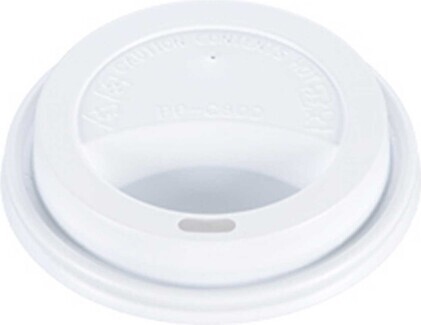 White Dome Lid for Hot Drinks #EC700869400