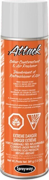 Attack, Déodorisant et rafraîchisseur d'air à l'orange #EM305910000 Attack, Déodorisant et rafraîchisseur d'air à l'orange #EM305910000