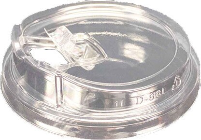 Couvercle clair à bec pour verre 12 - 24 oz Sip-Thru #EC710516900 Couvercle clair à bec pour verre 12 - 24 oz Sip-Thru #EC710516900