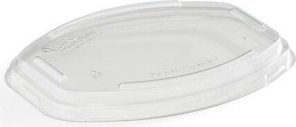 Clear Recyclable Plastic Lid for 12 oz Oval Container #EC400926100