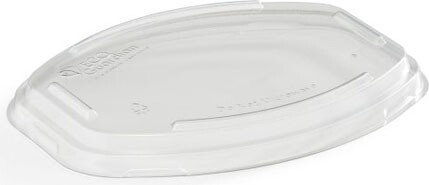 Couvercle en plastique recyclable pour contenant ovale de 12 oz #EC400926100 Couvercle en plastique recyclable pour contenant ovale de 12 oz #EC400926100