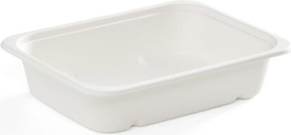 Contenant pour emporter rectangle en bagasse de 32 oz #EC4009266000 Contenant pour emporter rectangle en bagasse de 32 oz #EC4009266000