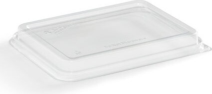 Clear Recyclable Plastic Lid for Rectangular Container #EC400926700