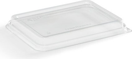 Clear Recyclable Plastic Lid for Rectangular Container #EC400926700 Clear Recyclable Plastic Lid for Rectangular Container #EC400926700