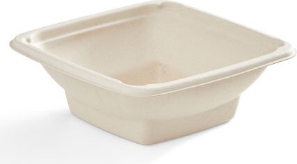 Square Bamboo Container of 16 oz 6'' X 6'' #EC400926800 Square Bamboo Container of 16 oz 6'' X 6'' #EC400926800