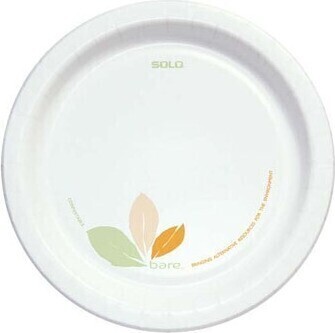 Assiette en carton blanc Bare #EC700001800