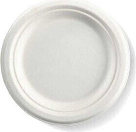 White Bagasse Plate #EC700018700