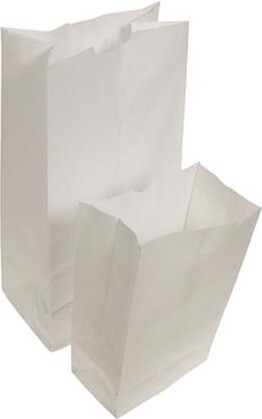Compostable White Paper Bag #EC130002000 Compostable White Paper Bag #EC130002000