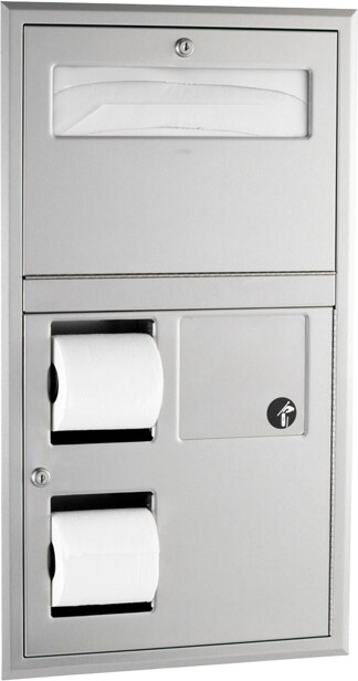 Combo Seat Cover and Toilet Paper Dispenser #BO035745000 Combo Seat Cover and Toilet Paper Dispenser #BO035745000