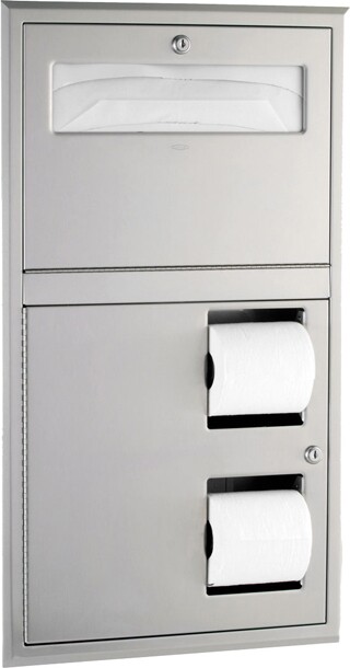 Combo Seat Cover and Toilet Paper Dispenser #BO003474000 Combo Seat Cover and Toilet Paper Dispenser #BO003474000