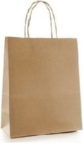 Brown Paper Bag with Handle #EC112050000