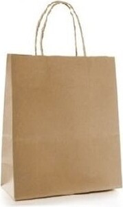 Brown Paper Bag with Handle #EC112051100