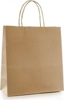 Brown Paper Bag with Handle #EC112051400