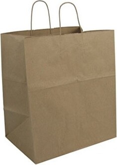 Brown Paper Bag with Handle #EC112261700