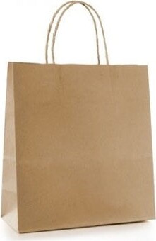 Brown Paper Bag with Handle #EC112662000 Brown Paper Bag with Handle #EC112662000