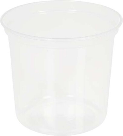 Contenant rond en plastique recyclable #EC419912400