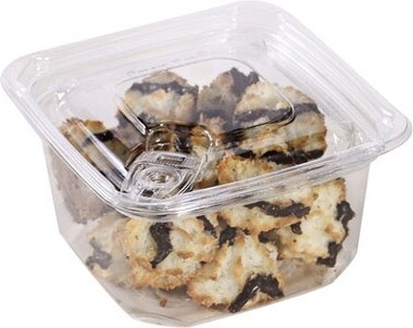 Recyclable Plastic Square Container Smart Tab 12 oz #EC420111200