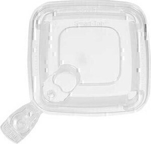 Recyclable Square Plastic Smart Tab Lid 5'' x 5'' #EC420113400