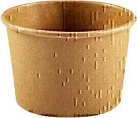 Contenant rond en carton kraft recyclable #EC700042200 Contenant rond en carton kraft recyclable #EC700042200