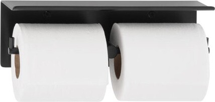 Surface Mounted Toilet Paper Dispenser with Utility Shelf #BO00B540MBK