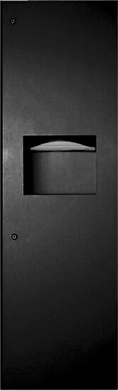 Wall Built-in 56'' Paper Dispenser and Waste Receptacle Combo Unit Bobrick B-3900 TRIMLINE #BOB39003MBK Wall Built-in 56'' Paper Dispenser and Waste Receptacle Combo Unit Bobrick B-3900 TRIMLINE #BOB39003MBK