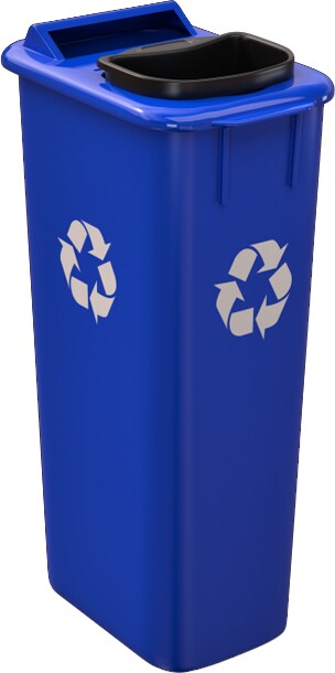 MOBILIA Poubelle de recyclage avec couvercle 58L #NI58MODUOBL