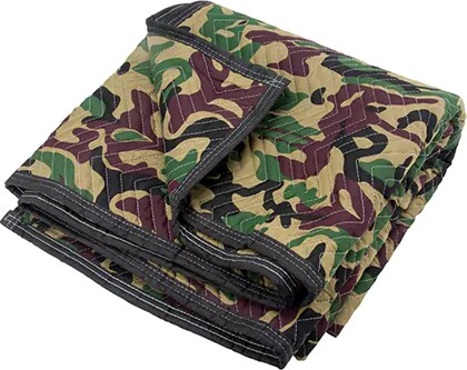 Couverture de protection pour déménagement 80'' x 72'' camouflage, 29 oz #TQ0PG302000