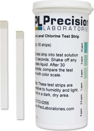 Bandelettes de teste pour mesure de Chlore 0- 10 ppm #PC2964G0000