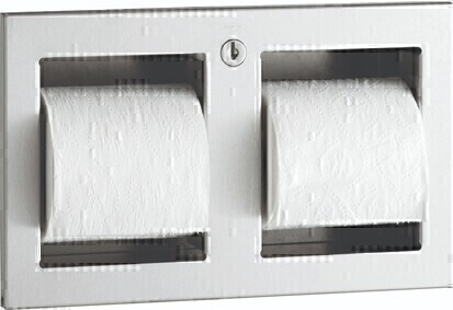 Distributeur double de papier hygiénique encastré #BO035883000 Distributeur double de papier hygiénique encastré #BO035883000