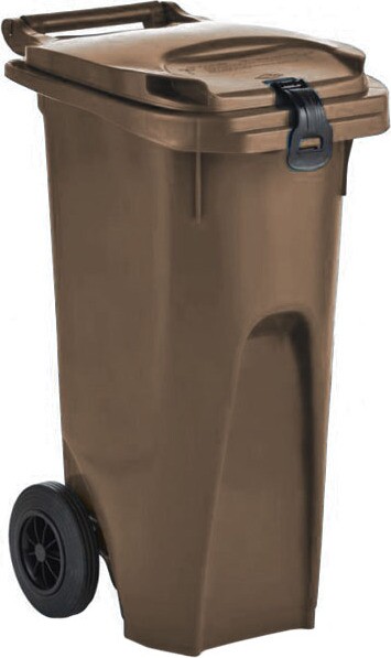 Bac roulant extérieur pour le recyclage 80L #NI60218ABRU