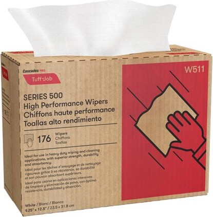 W511 Tuff Job White Pop-Up Box Towels #CC00W511000