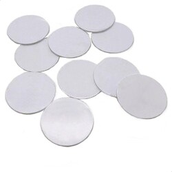NFC Tag NTAG213 IP66 On-Metal Round White PVC with 3M Adhesive #NFC3NTAG213