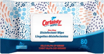CERTAINTY PLUS Lingettes désinfectantes Humides #IN091280000 CERTAINTY PLUS Lingettes désinfectantes Humides #IN091280000