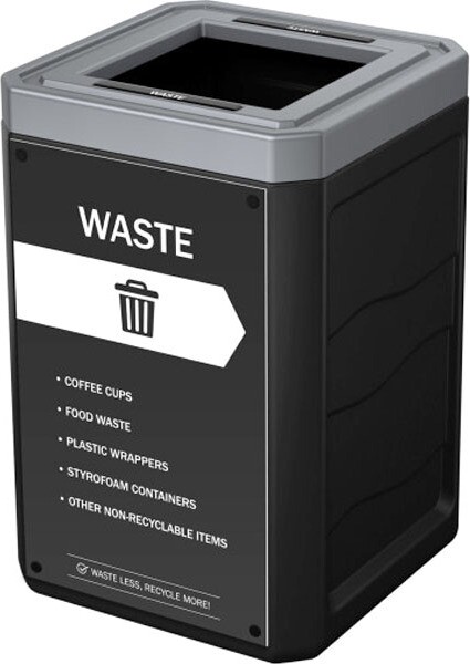 OUTLAW Waste Container with Lid 50 gal #BU208393EN0