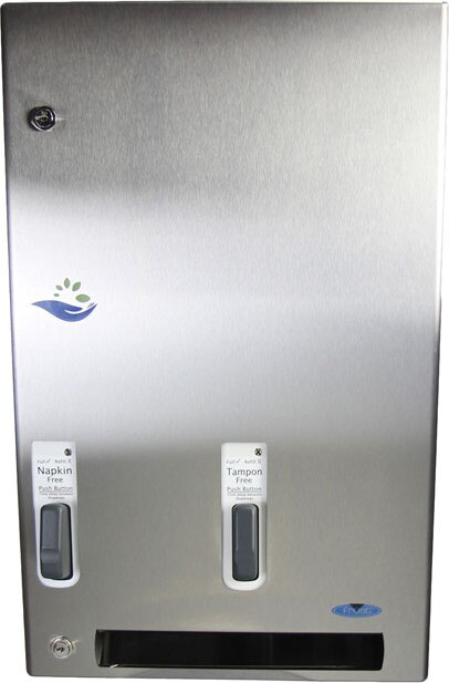 Double Mechanism Free of Charge Feminine Product Dispenser #FR006183000 Double Mechanism Free of Charge Feminine Product Dispenser #FR006183000