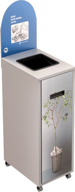 MULTIPLUS Recycling Station with lid 58L #NIMU58P1MRBLA MULTIPLUS Recycling Station with lid 58L #NIMU58P1MRBLA