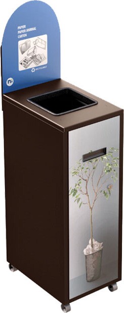 MULTIPLUS Station de recyclage avec couvercle 58L #NIMU58P1PCBRU MULTIPLUS Station de recyclage avec couvercle 58L #NIMU58P1PCBRU